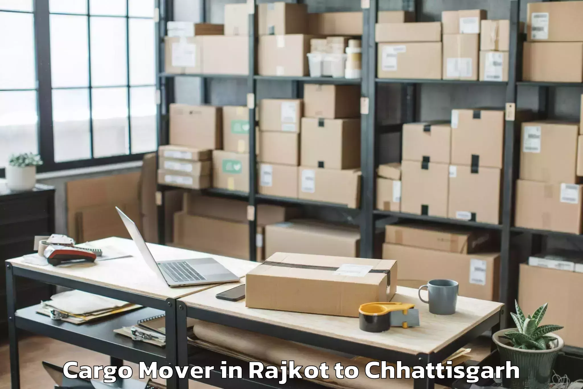 Trusted Rajkot to Abhilashi University Raipur Cargo Mover